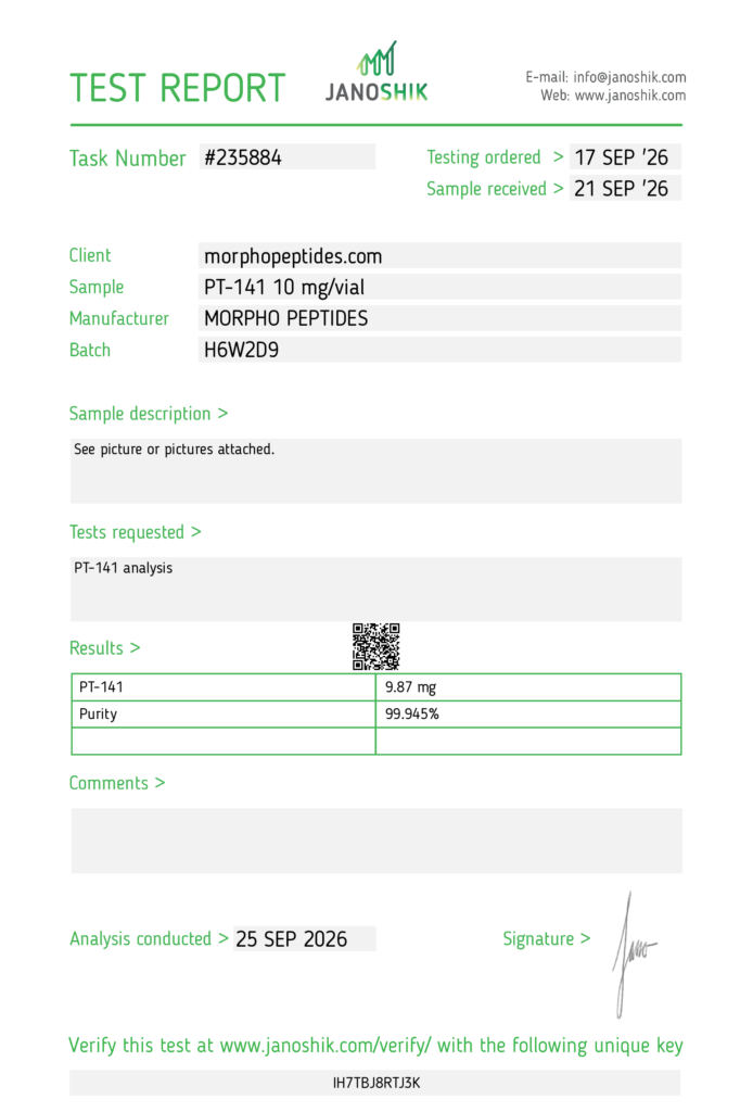 Certificado de análisis